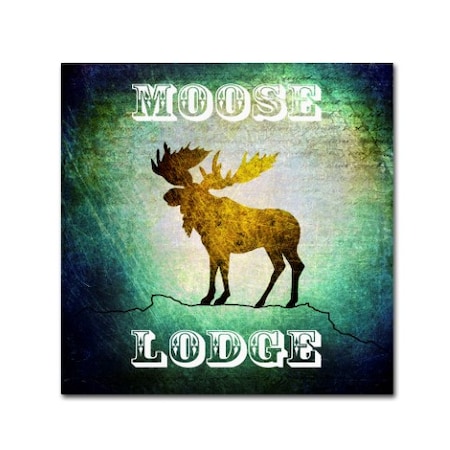 LightBoxJournal 'Lodge Moose Lodge' Canvas Art,35x35